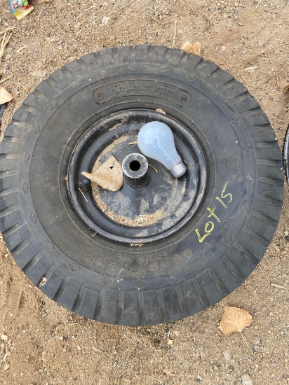5.70/5.00 tire and wheel