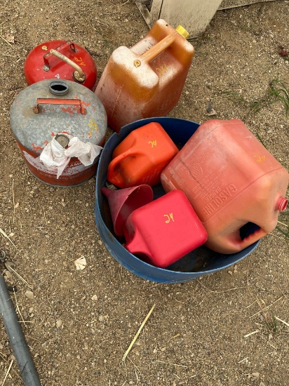 Lot of gas cans