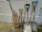 Sledge hammers shovels axe handles pry bar