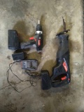 Drill master battery powered saws all and drill
