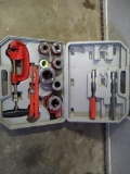 Pipe cutting and threading kit