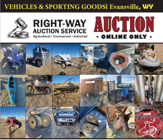 Evansville, WY- Vehicles, sporting goods + more