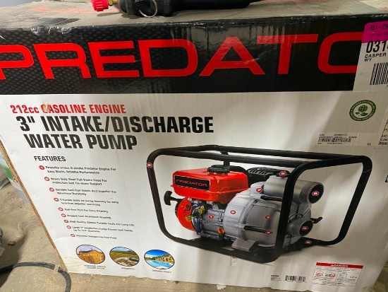 Predator 3" intake discharge water pump