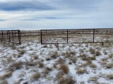 Portable cattle corral/ 9 24' sections / 1 panel with swinging gate