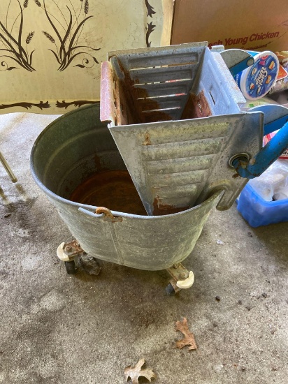 Vintage mop bucket