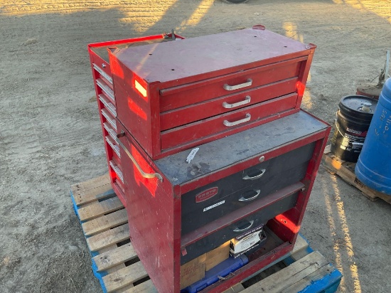 Two toolboxes and tools