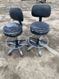2 shop chairs
