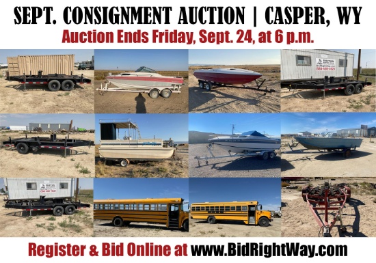 September Consignment Auction- Casper, WY