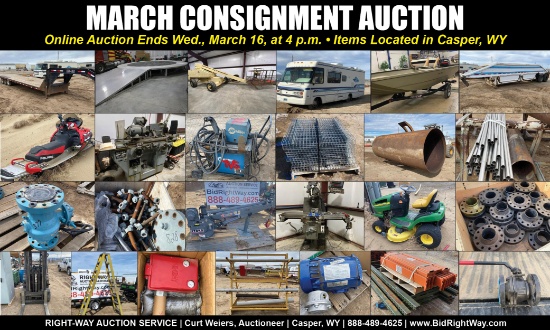 March Consignment Auction, Casper, WY