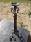 3 ft tall Candle Stick Holder Decor, wood and metal