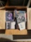 Box of CD cases, some tapes