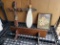 Religious Decor and Shelf, Cross, Angel, Jesus, 21x6 in wood shelf