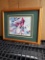 23x19 in. Framed Art - Two Cardinals