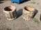 Two Wood Planters, 16 in. w x 18 in. h