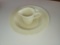 Cream colored creamer and bowl