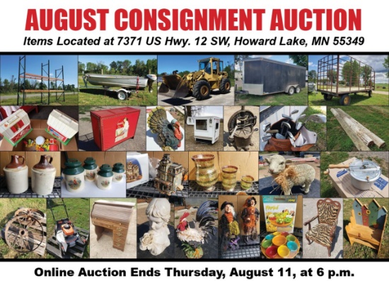 Howard Lake, MN August Consignment Auction