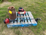 Milk Jug, Air Compressor and Weed Eater