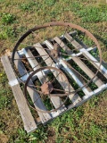 Two Wagon Wheels, 17 and 42 inch