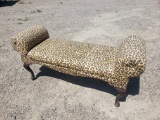 Leopard Print Bench Seat