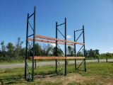 Pallet Racking, Three 14 ft. uprights and Eight 8 ft. beams