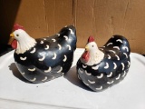 Pair of Hen Statues