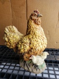 Chicken Statue, hen and chicks, 16 in tall