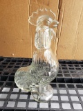 Glass Rooster Bottle