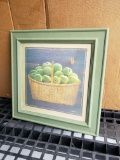 15.5x15.5 in. Framed Art - Green Apples L. David