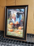 14.5x20.5 in. Framed Art - Pumpkins Irvin Hoover