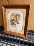 12.5x14.5 in. Framed Art - Mother Horse Doris Nelson