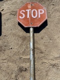 Stop road street sign