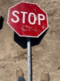 Stop road street sign