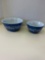 Pyrex Colonial mist bowl Blue with white flowers