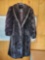 Olympia Limited Inc. Long Black Brown Faux Fur Coat Lounsbury