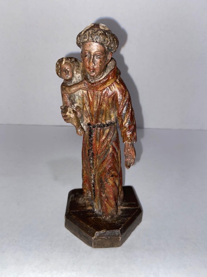 St. Christopher wood carving sculpture