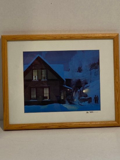 matted and framed Mike Danneman print