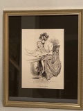 No Time For Politics Charles Dana Gibson print