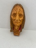 Native American wood carving