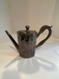 sterling silver fluted coffee pot