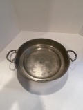 pewter hot water dish