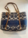 denim Coach purse