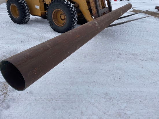 pipe, 30 feet x 16 inches, 3/8 inch thick