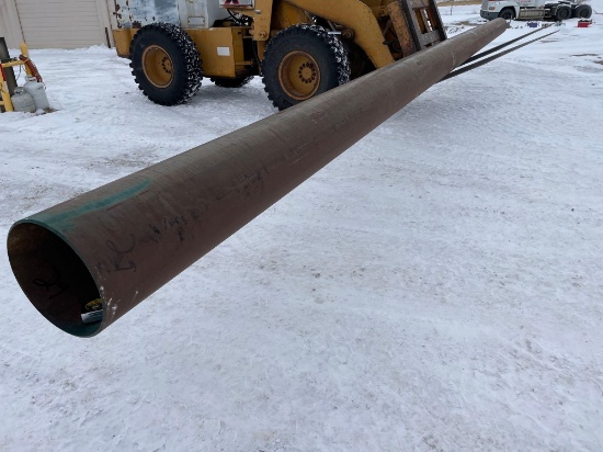 pipe, 42 feet x 16 inches, 3/8 inch thick