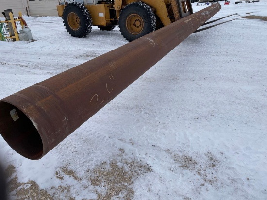 Pipe, 40 feet x 20 inches, 3/8 inch thick
