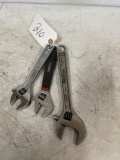 3 crescent wrenches