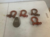 Four clevis, pulley