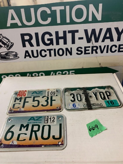 AZ & CO trailer plates