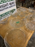 misc serving dishes and candle holders