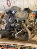 pallet of car parts and misc