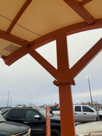 90 foot steel frame canopy